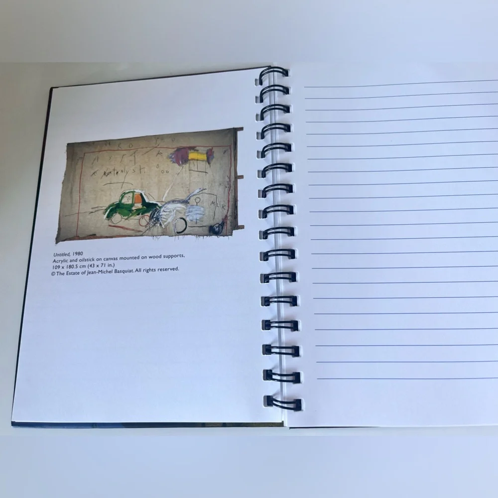 NEW! JEAN-MICHEL BASQUIAT SPIRAL BOUND LINED BLANK JOURNAL NWT